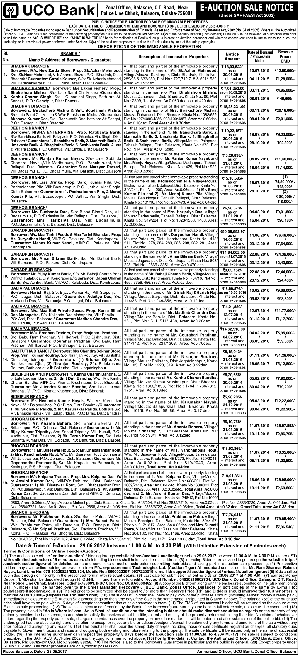 UCO BANK AUCTION SALE NOTICE 02.P65