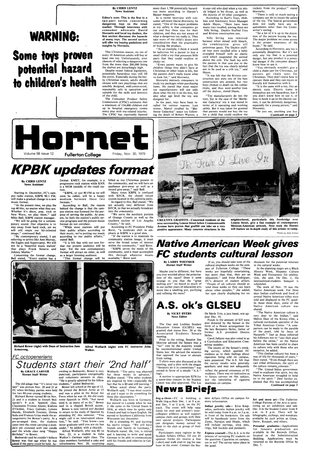 The Hornet, 1923 - 2006 - Link Page Previous Volume 58, Issue 11 Next Volume 58, Issue 13