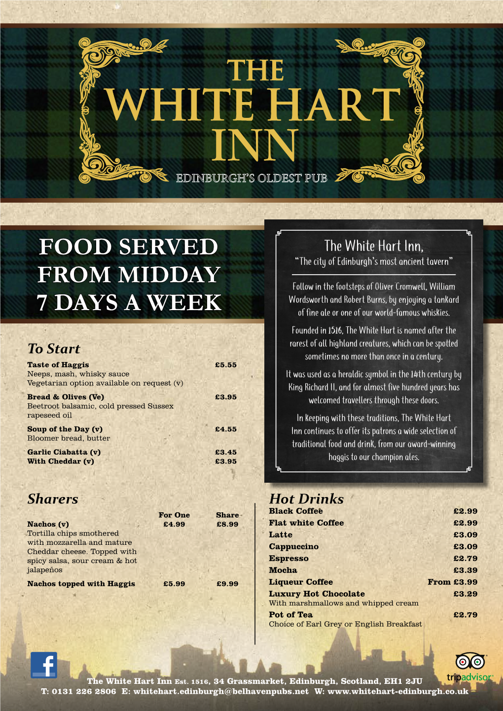 The White Hart Inn, “The City of Edinburgh’S Most Ancient Tavern”
