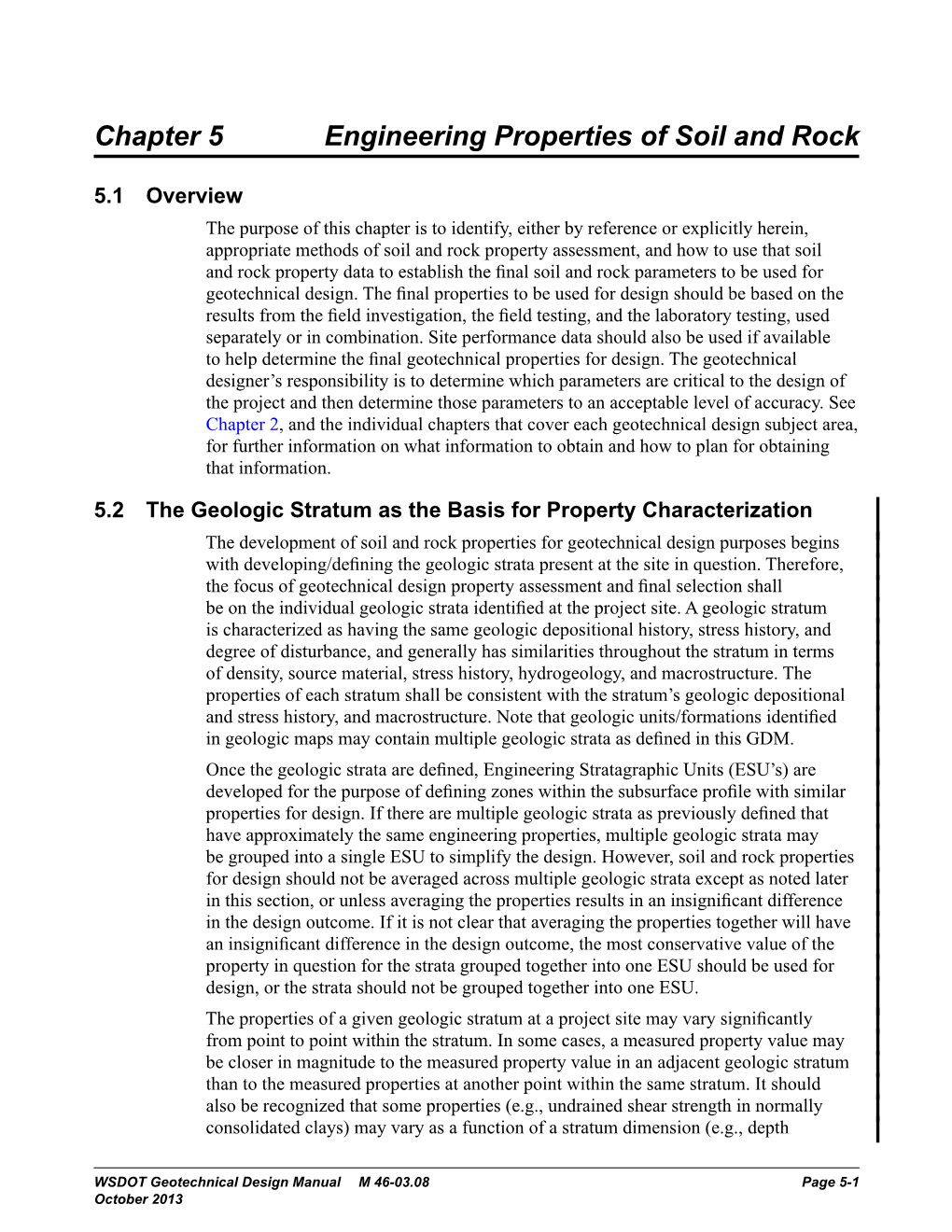 Chapter 5 Engineering Properties of Soil and Rock