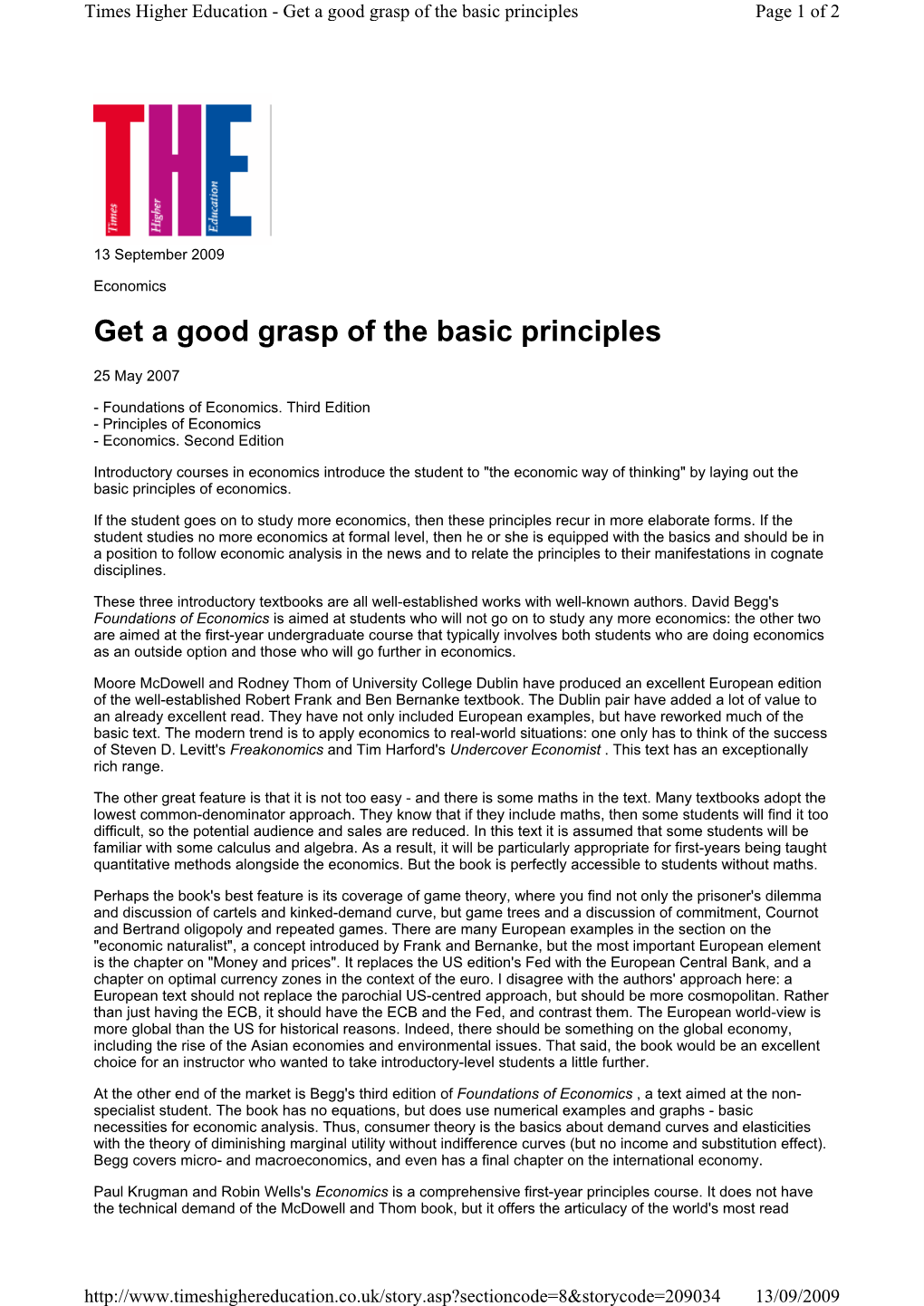 Get a Good Grasp of the Basic Principles Page 1 of 2