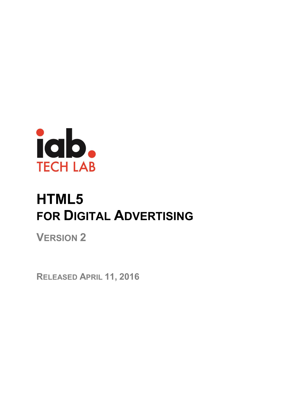 Html5 for Digital Advertising