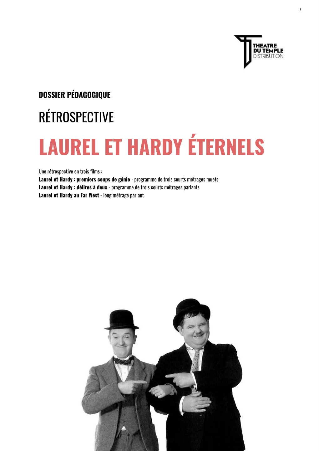 Dossier Pedagogique Laurel Et Hardy