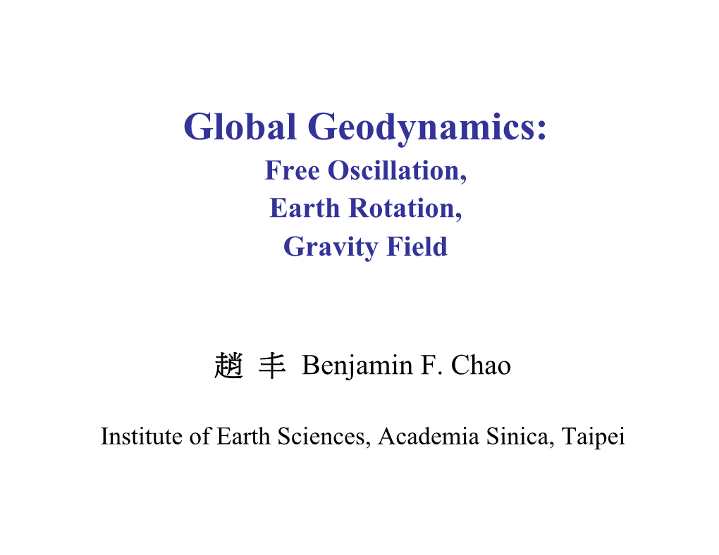 Chao Global Geodynamics-Shanghai2014.Pdf