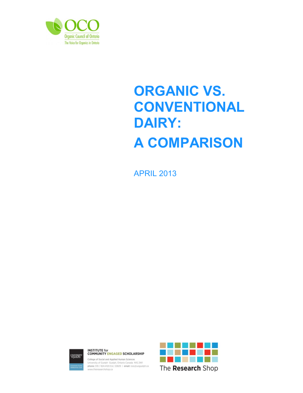 Organic Vs. Conventional Dairy: a Comparison