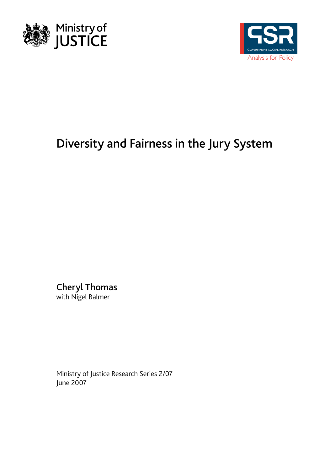 Diversity and Fairness in the Jury System