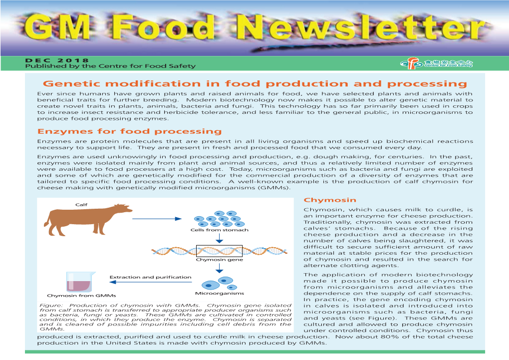 Genetic Modification in Food Production and Processing