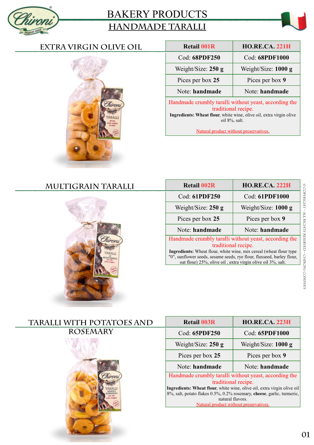 Bakery Products Handmade Taralli