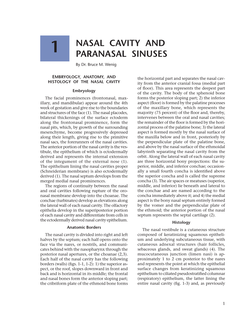 Nasal Cavity and Paranasal Sinuses