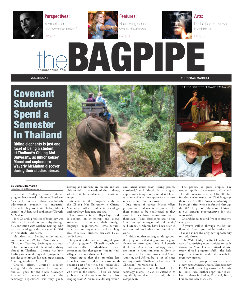 Covenant Students Spend a Semester in Thailand