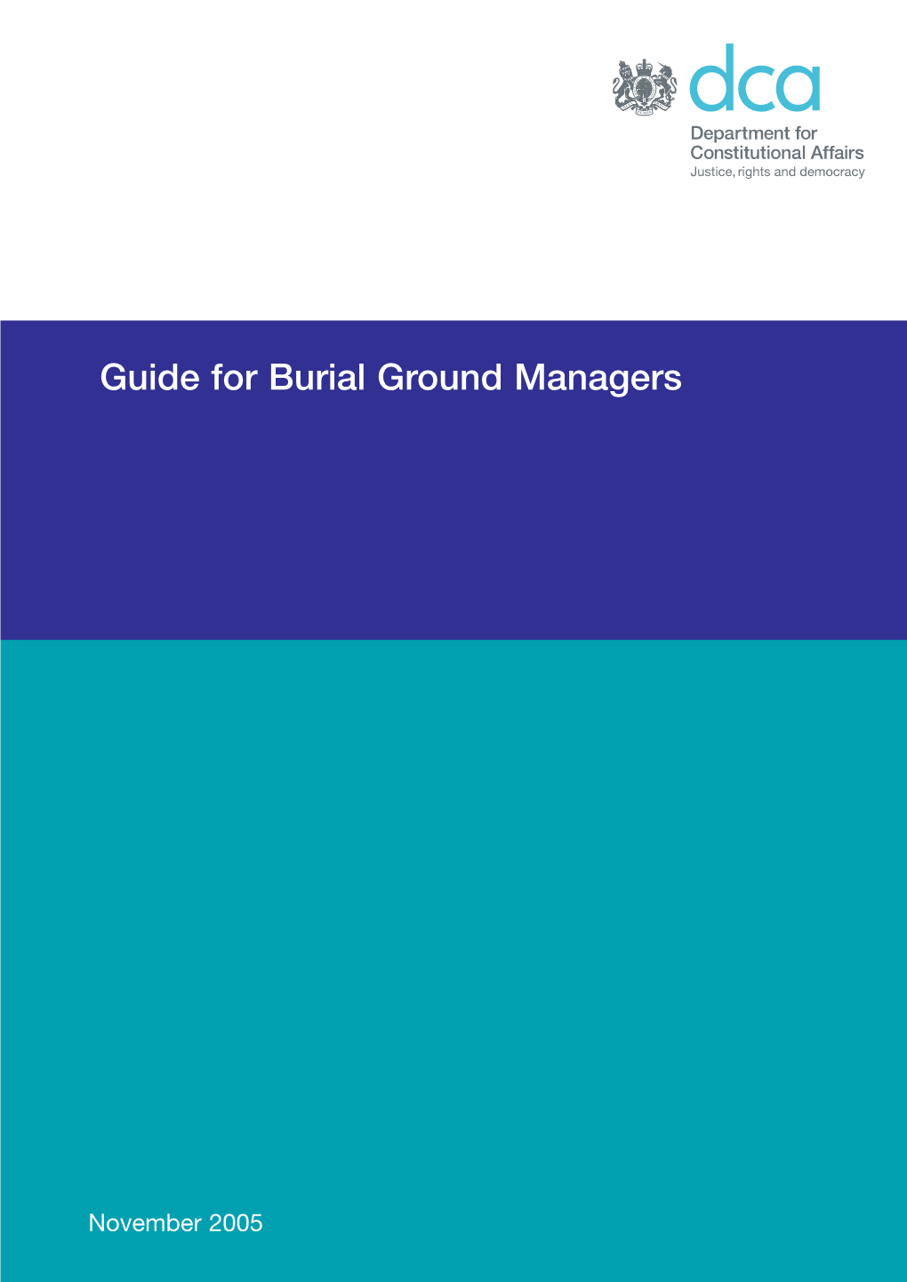 Guide for Burial Ground Managers