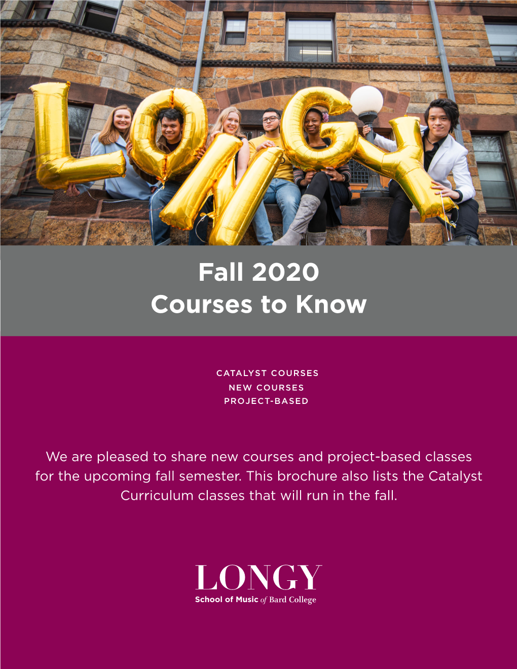 Fall 2020 Courses to Know