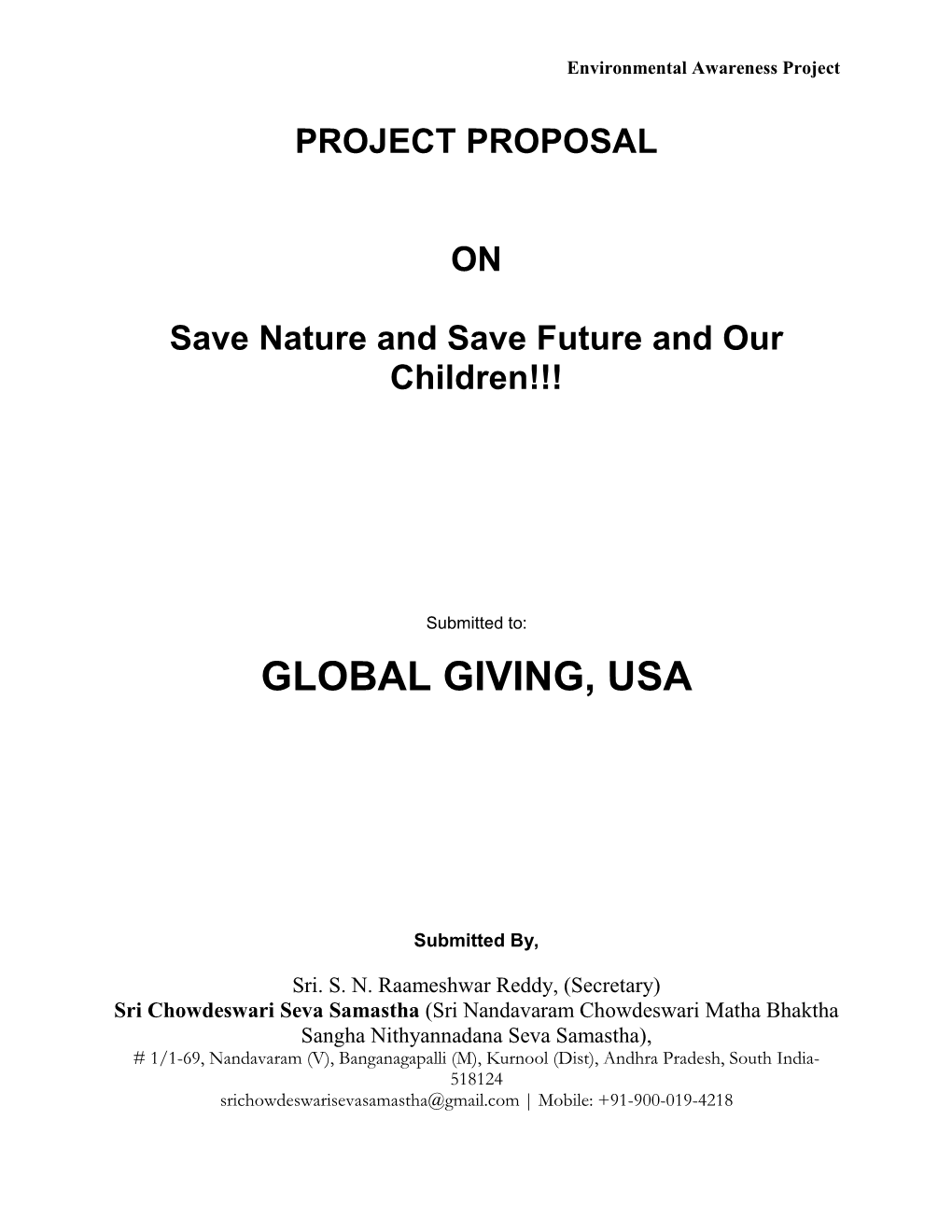 Global Giving, Usa