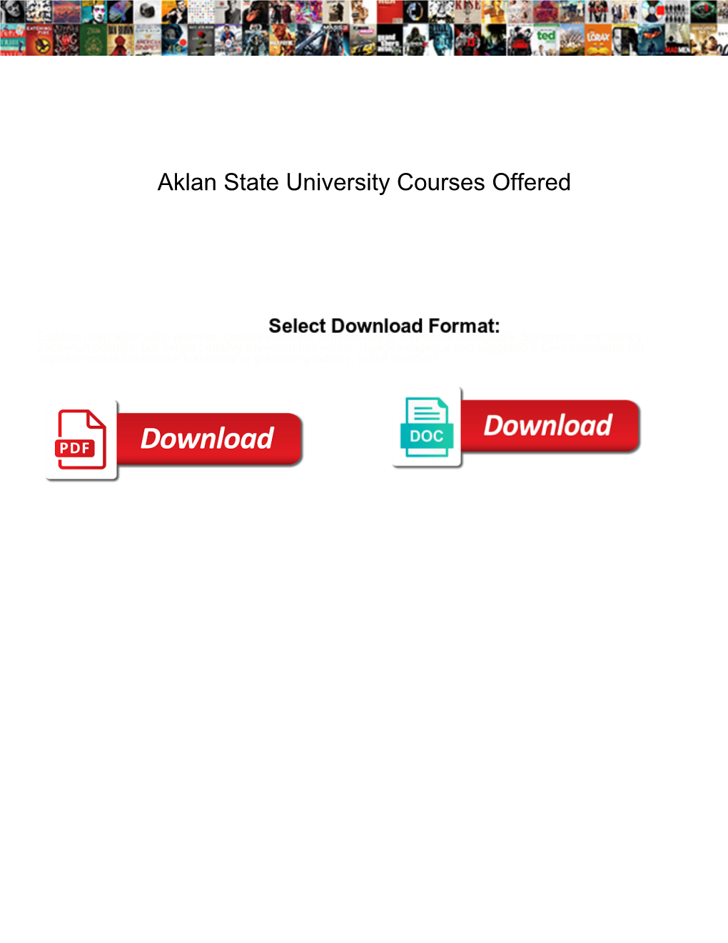 Aklan State University Courses Offered