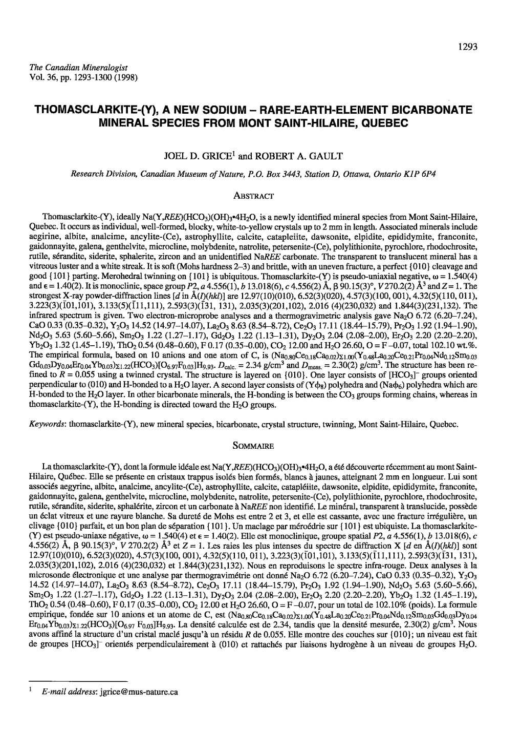 Rare-Earth-Element Btcarbonate Mineral Species from Mont Saint