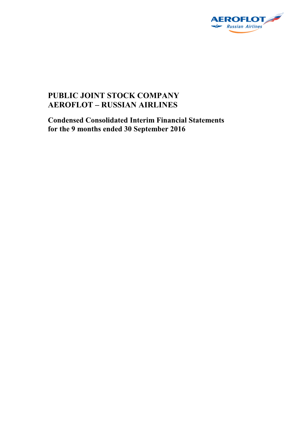 IFRS Financial Statement