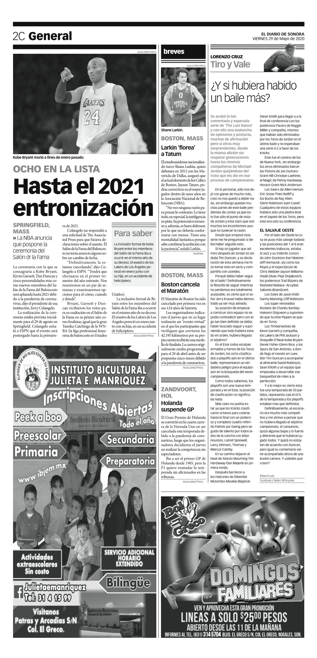 Hasta El 2021 Entronización