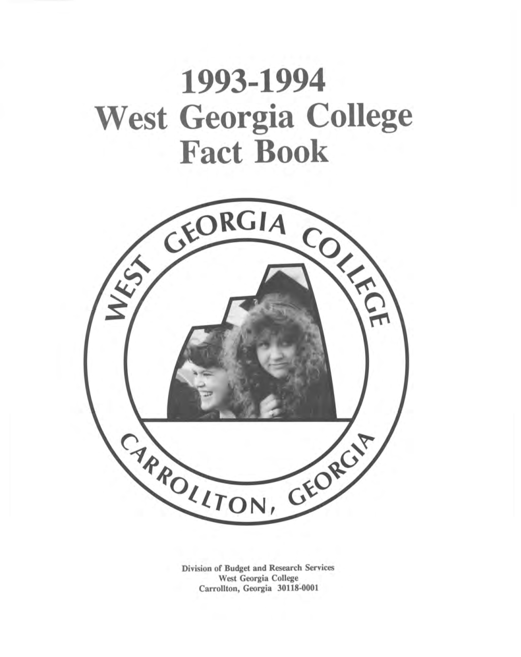 1993-1994 West Georgia College Fact Book