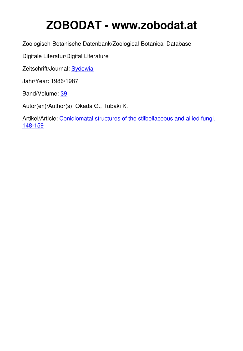 Conidiomatal Structures of the Stilbellaceous and Allied Fungi*) G