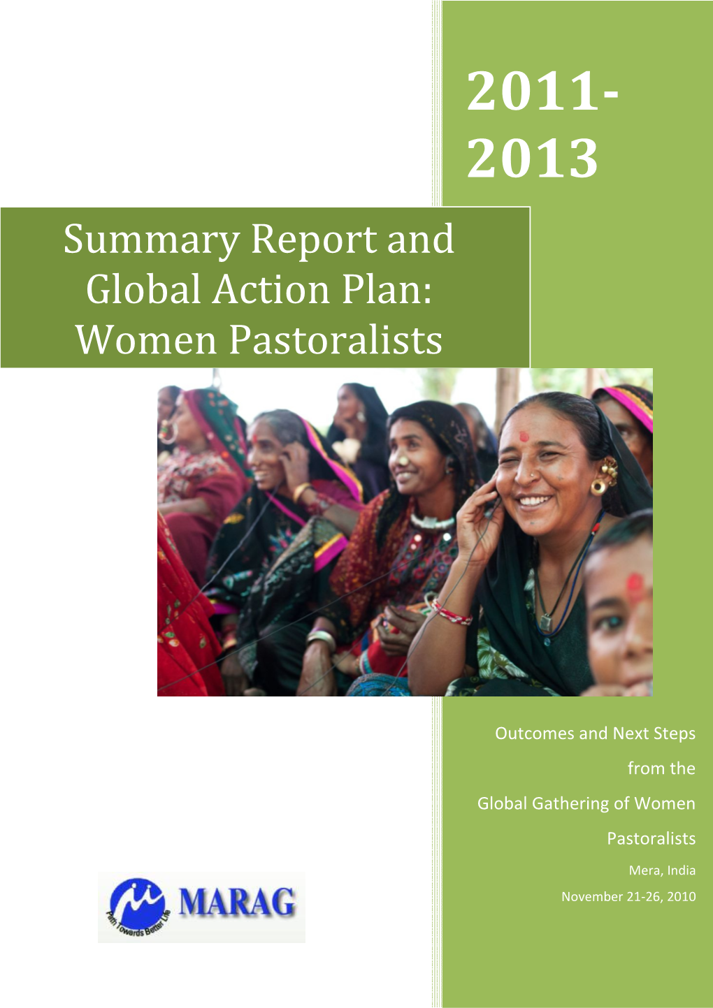 Summary Report and Global Action Plan: Women Pastoralists