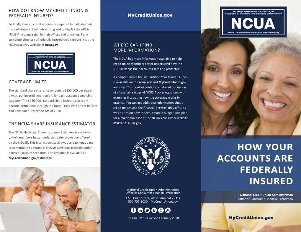 NCUA: How Your Accounts Are Federally Insured