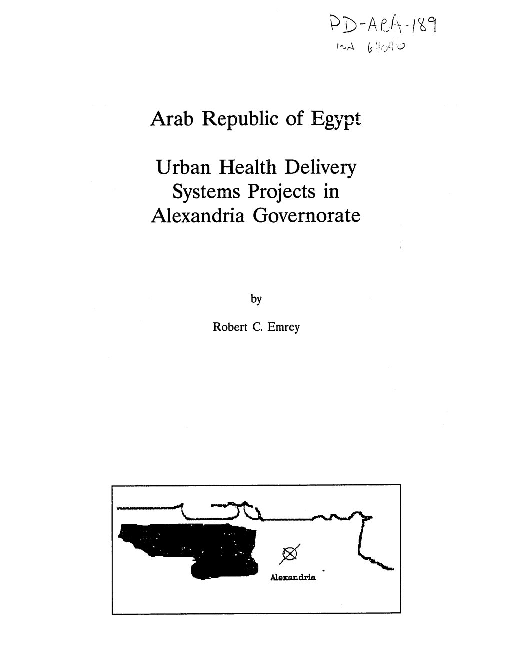 Urban Health Delivery Systems Projects in Alexandria Governorate
