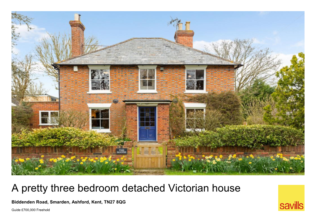 A Pretty Three Bedroom Detached Victorian House