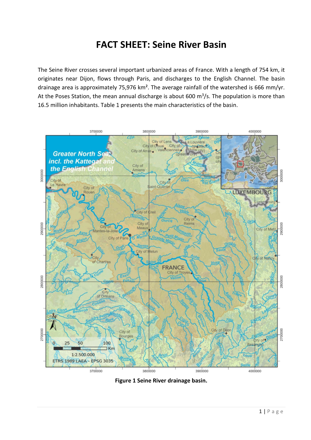 FACT SHEET: Seine River Basin