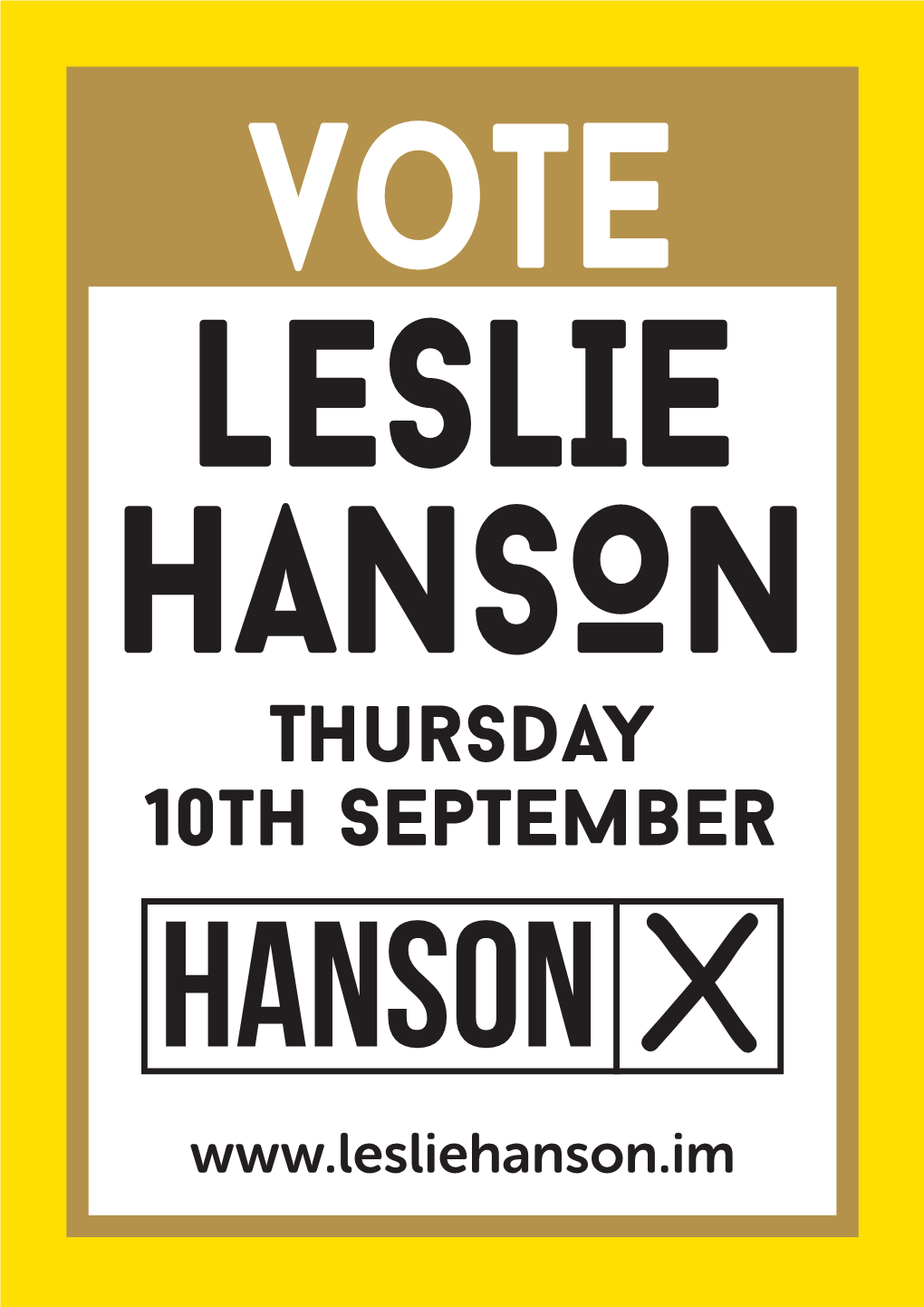 Thursday 10Th September HANSON X This Year I Was Elected the President of the World Manx Association
