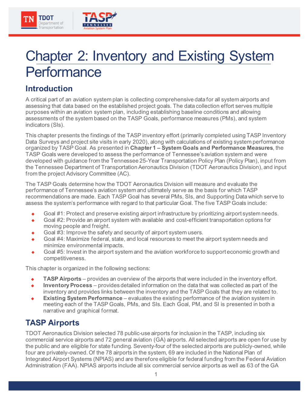 Chapter 2: Inventory and Existing System Performance