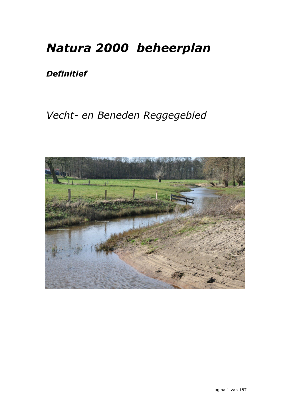 Natura 2000 Beheerplan : Vecht