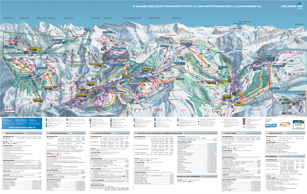 Adelboden Lenk Piste Map 2019