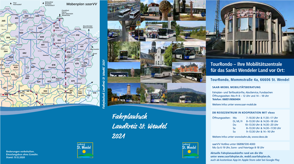 Fahrplanbuch Landkreis St. Wendel 2021