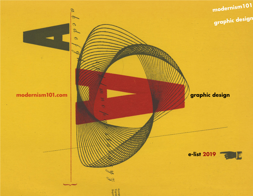 Modernism101.Com Graphic Design E-List 2019