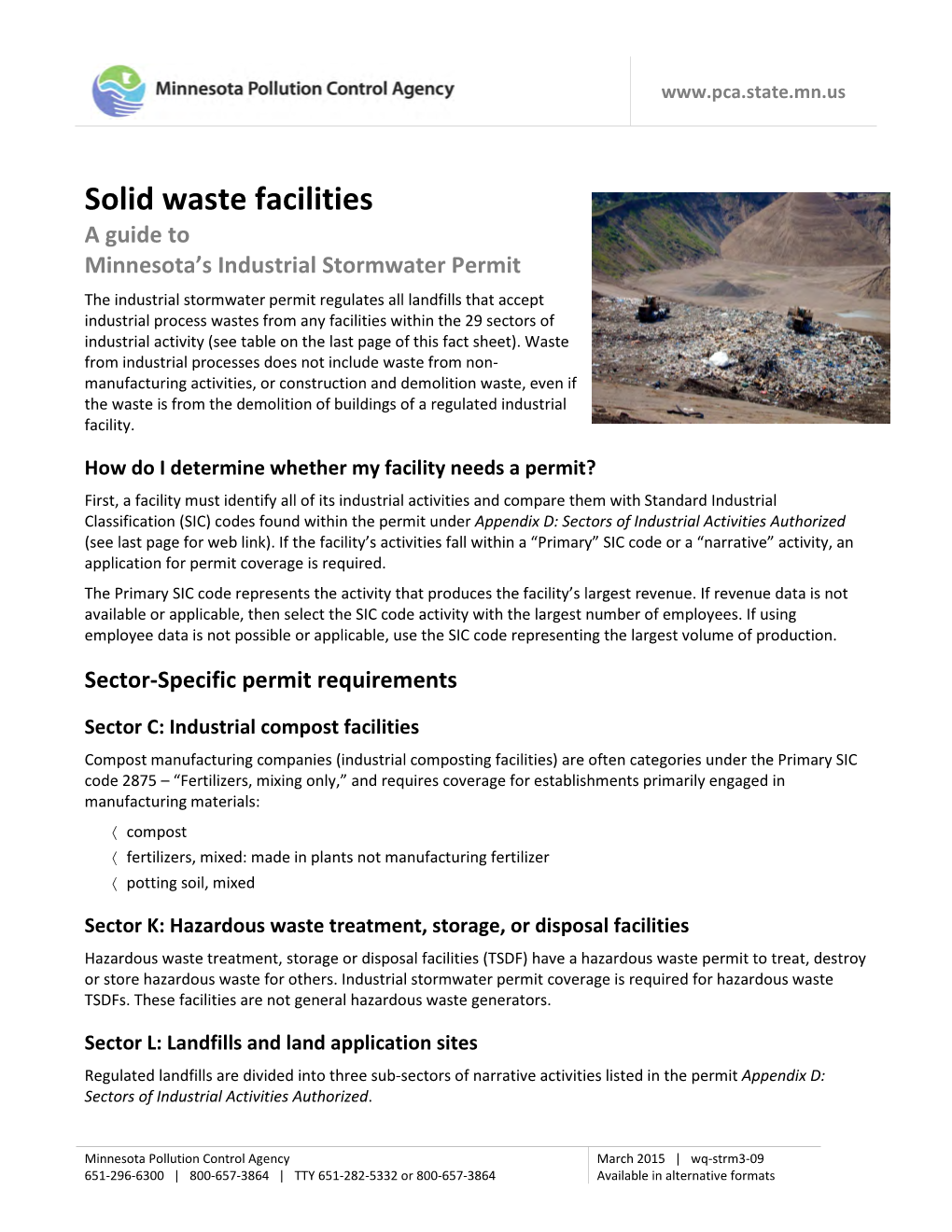 Solid Waste Facilities