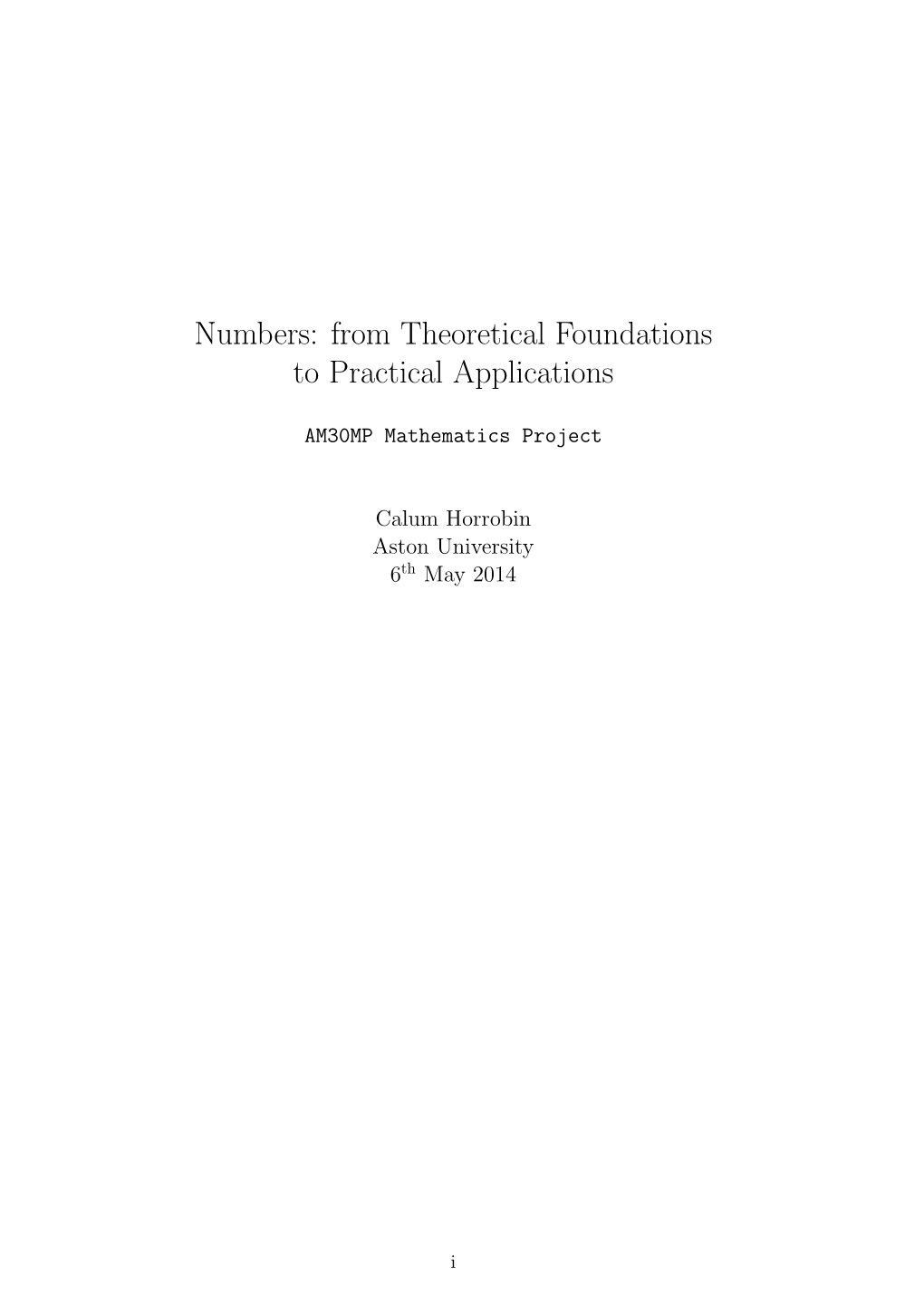 From Theoretical Foundations to Practical Applications