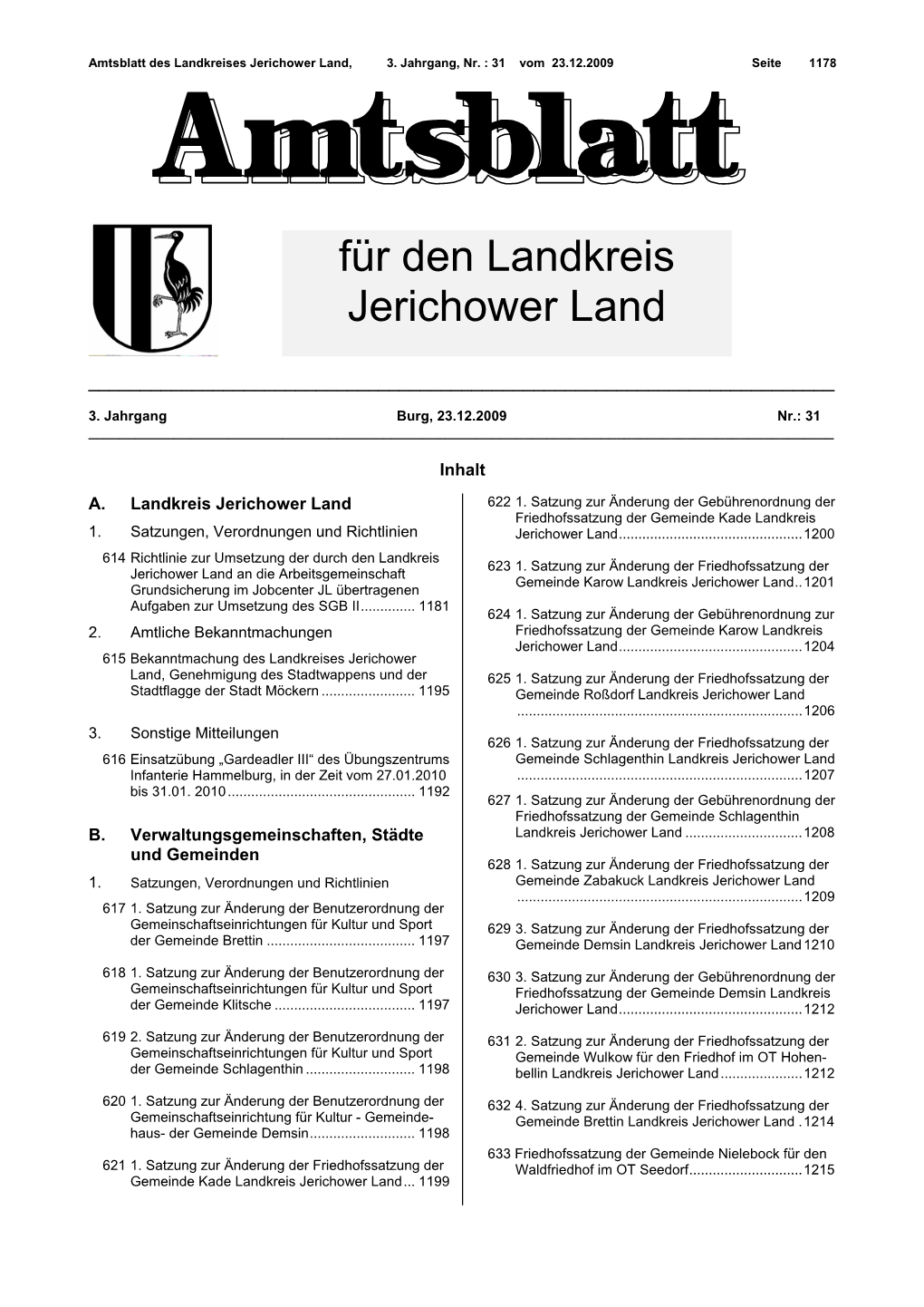 Amtsblatt Nr. 31-03-09 Vom 23.12