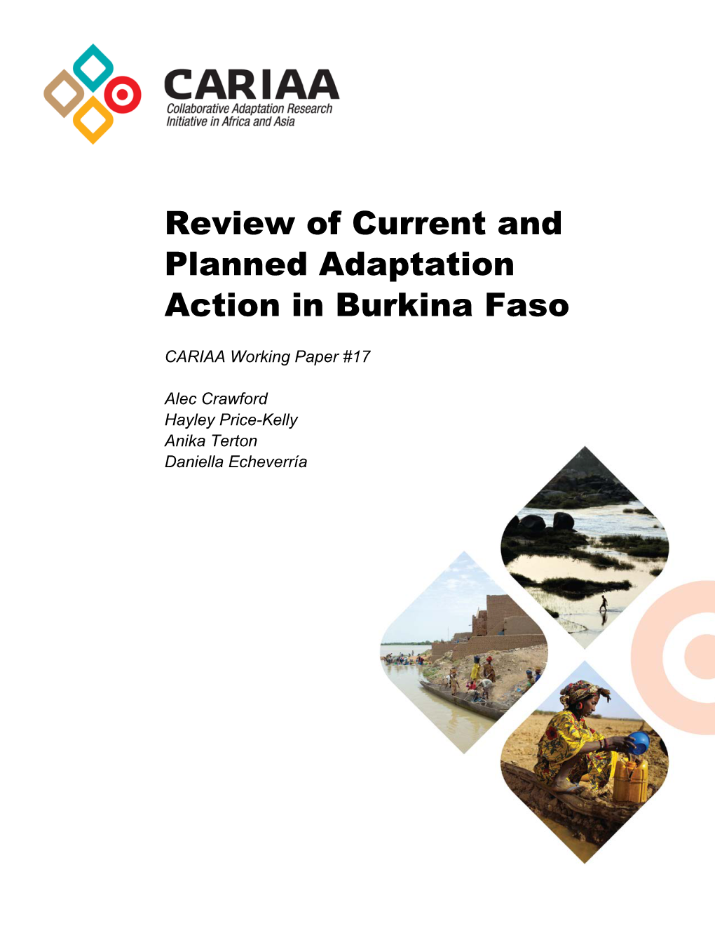 Review of Current and Planned Adaptation Action in Burkina Faso