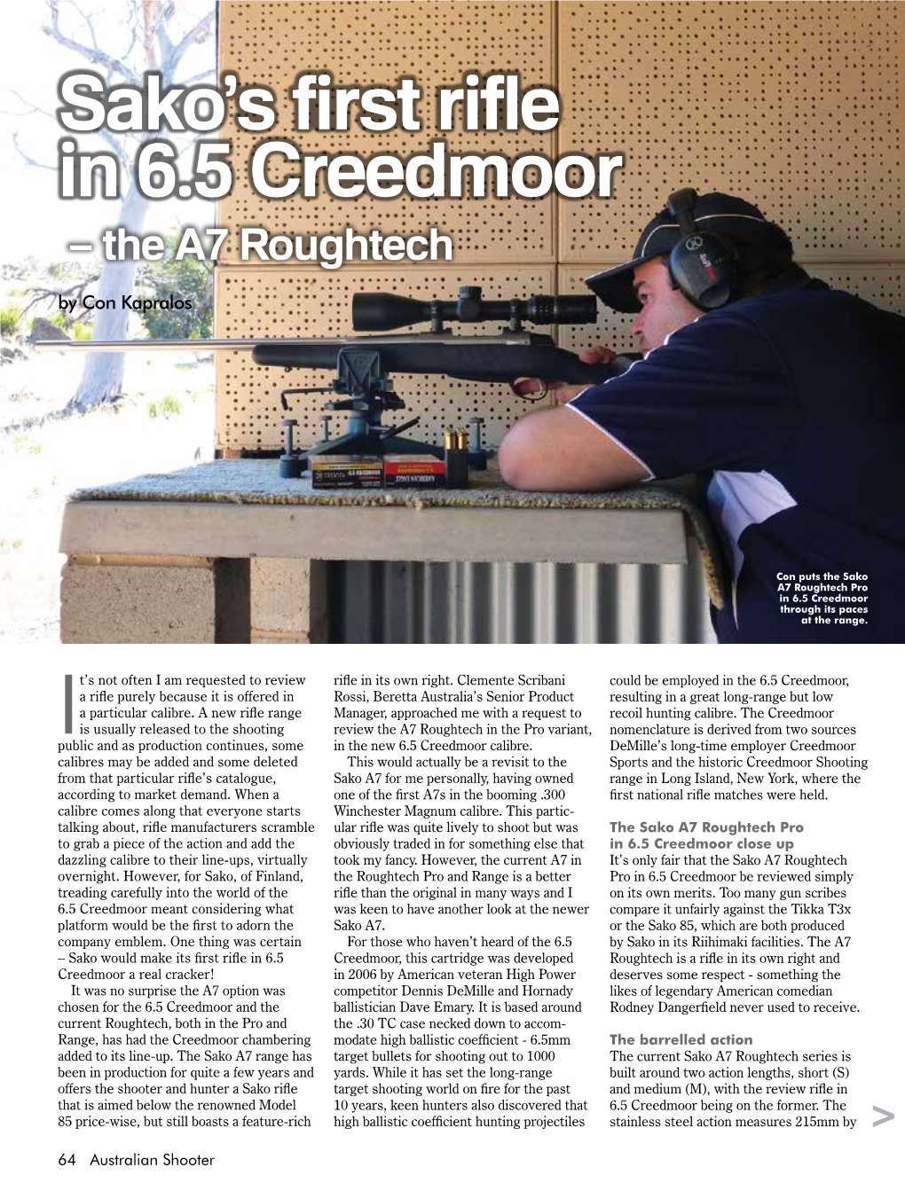 Sako's First Rifle in 6.5 Creedmoor