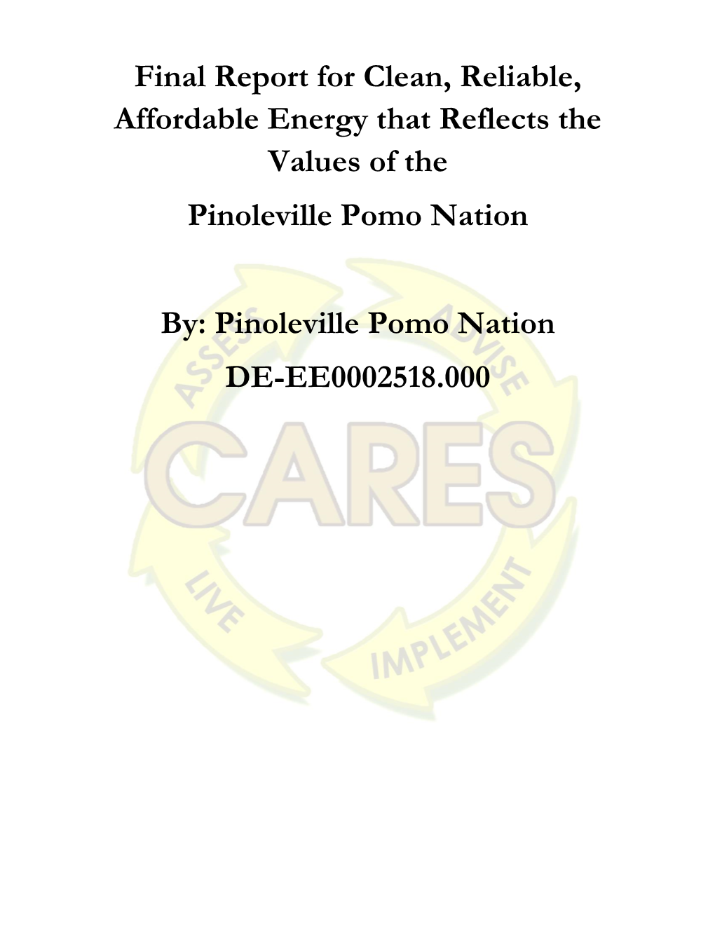 Pinoleville Pomo Nation DE-EE0002518.000