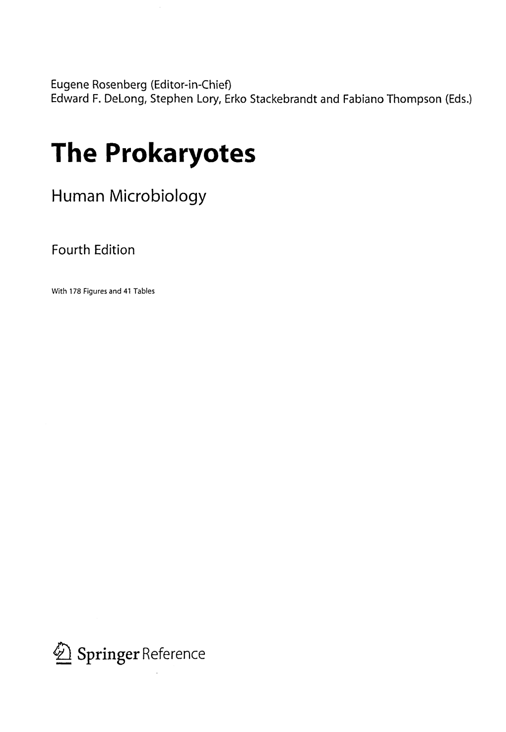 The Prokaryotes