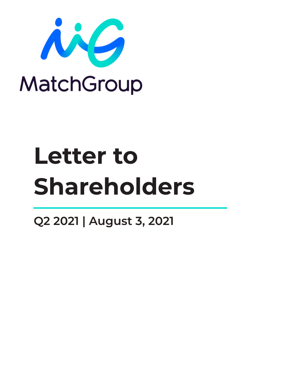 Letter to Shareholders