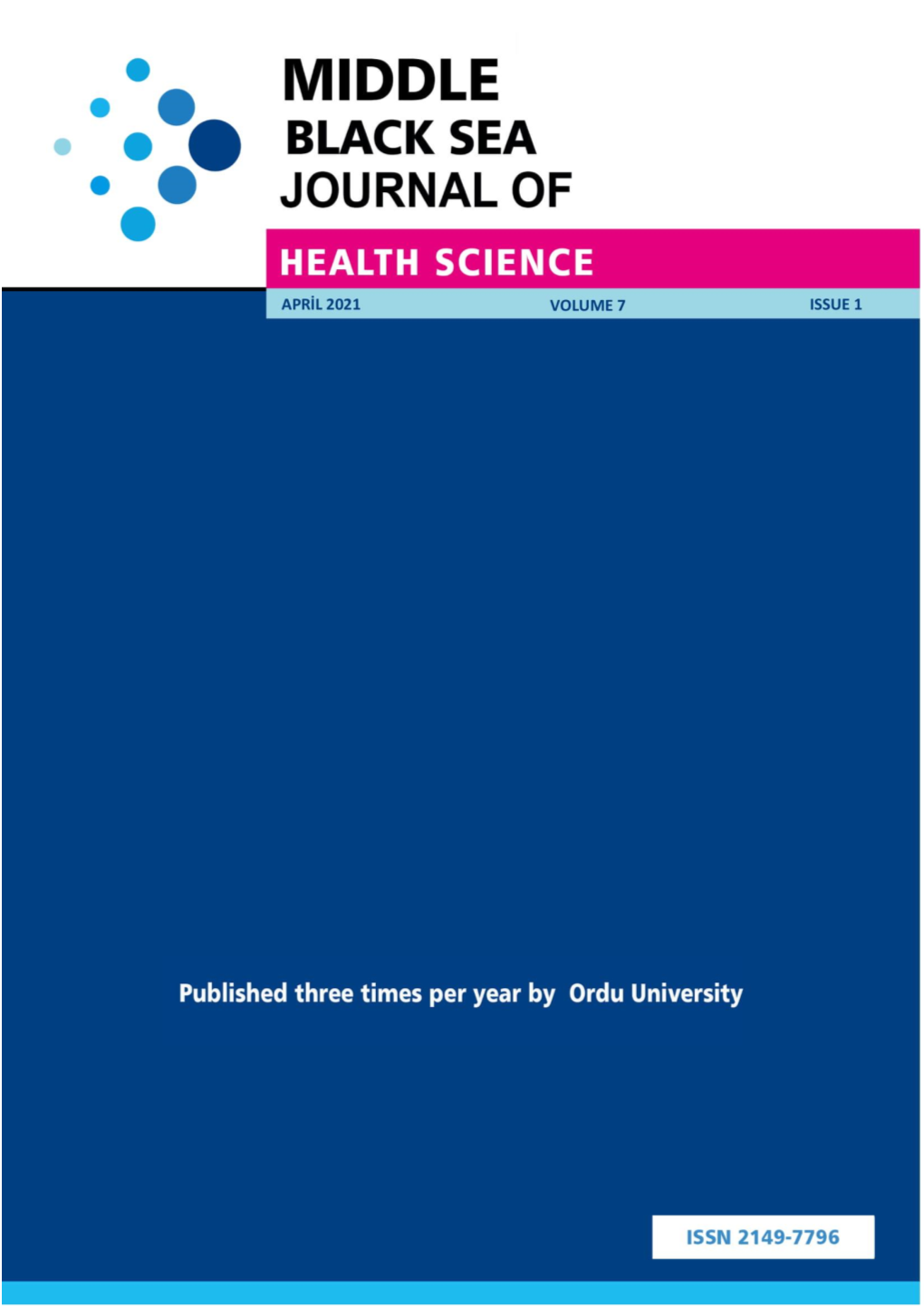 Middle Black Sea Journal of Health Science