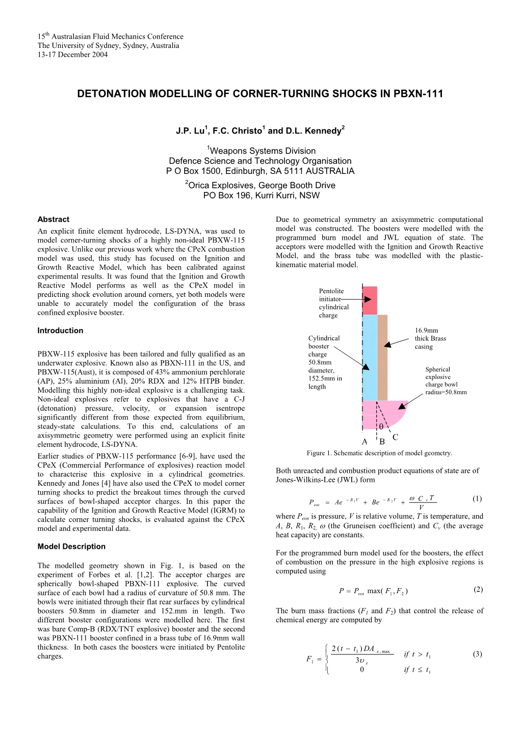 Detonation Modeling of Corner-Turning Shocks in PBXN-111