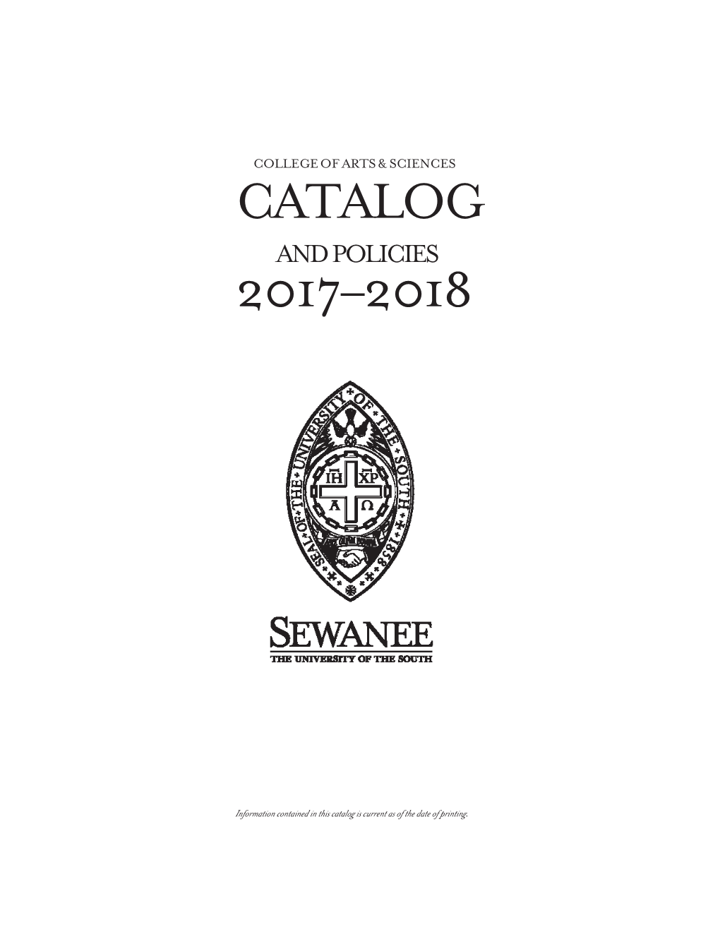 Catalog 2017–2018