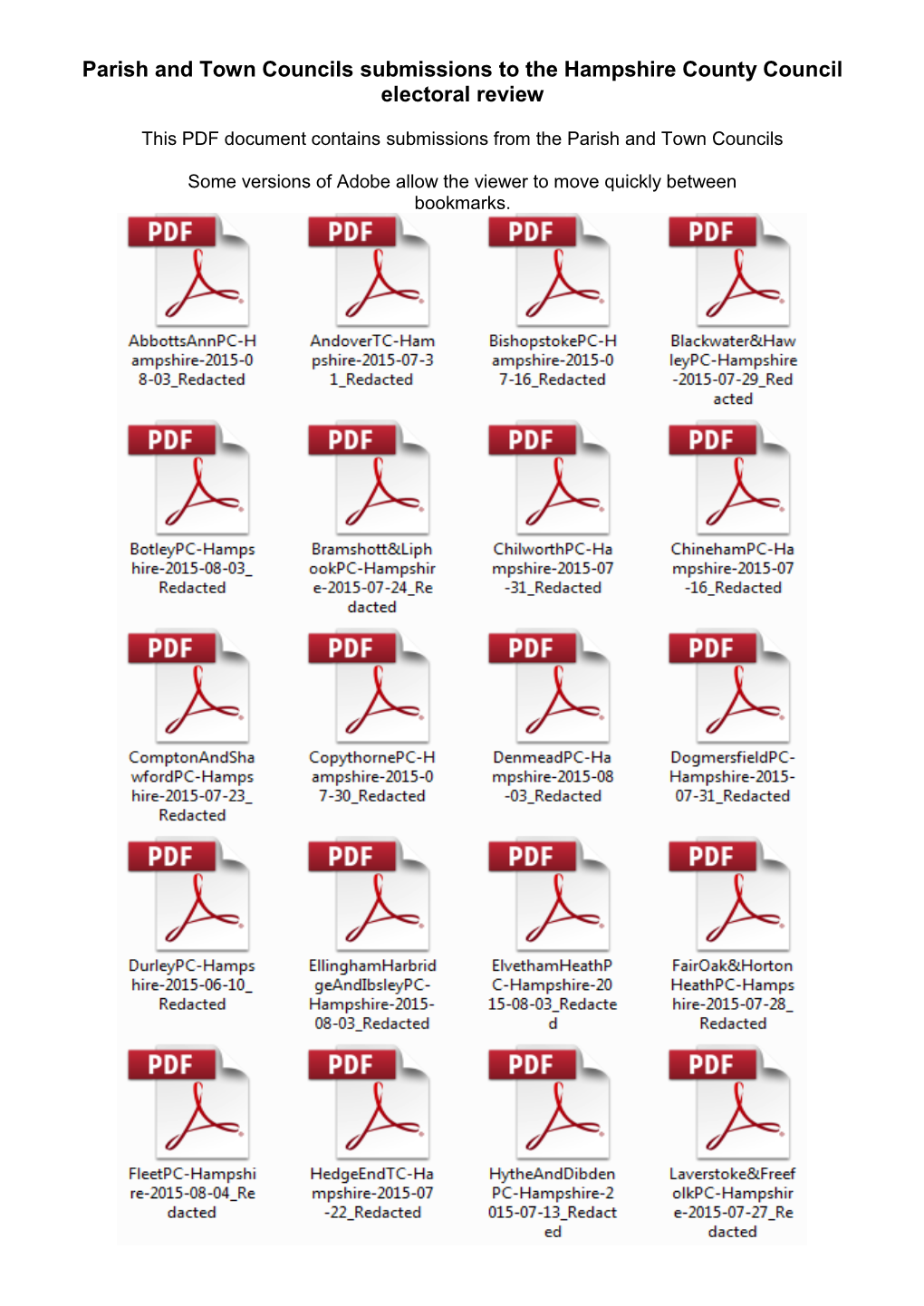 Parish and Town Councils (PDF)