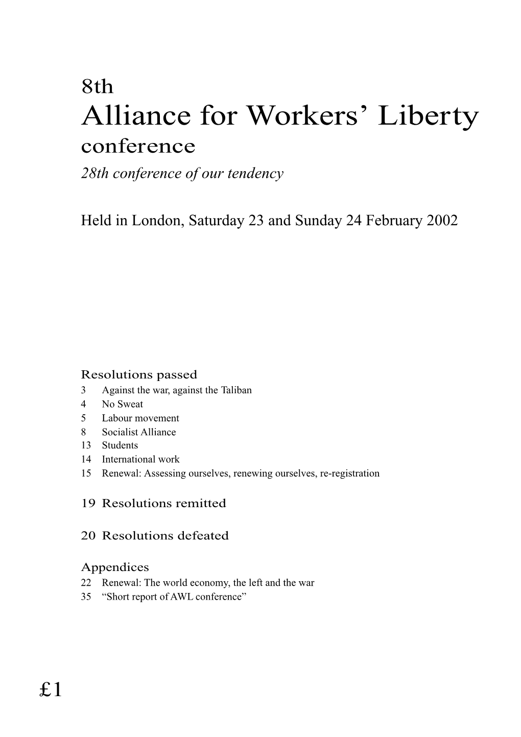 Alliance for Workers' Liberty