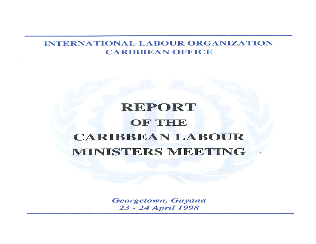 Final Report of the Second Meeting of Caribbean Labour Ministers