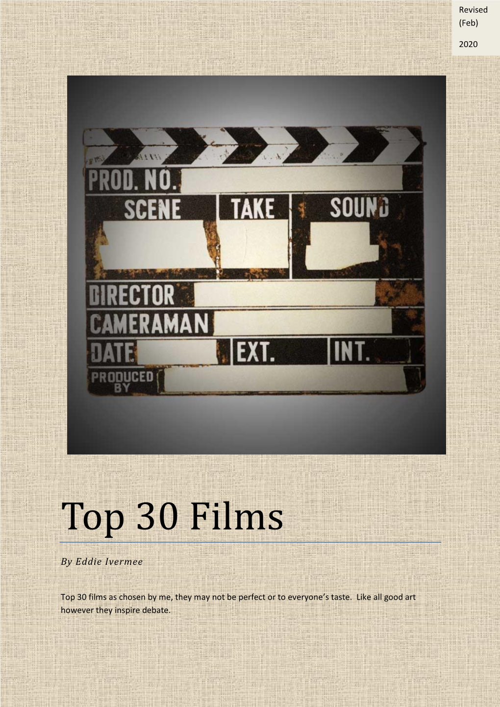 Top 30 Films