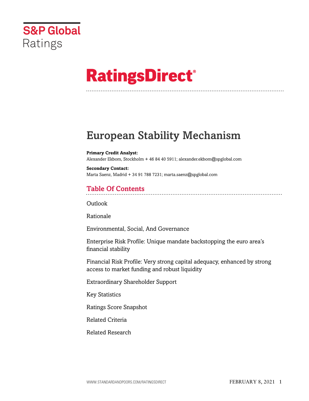 European Stability Mechanism